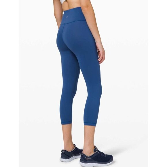 Lululemon Wunder Train High-Rise Crop 21" Regatta Blue Size 4 - Picture 1 of 7